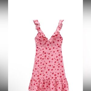 Zara Ruffled print Dress